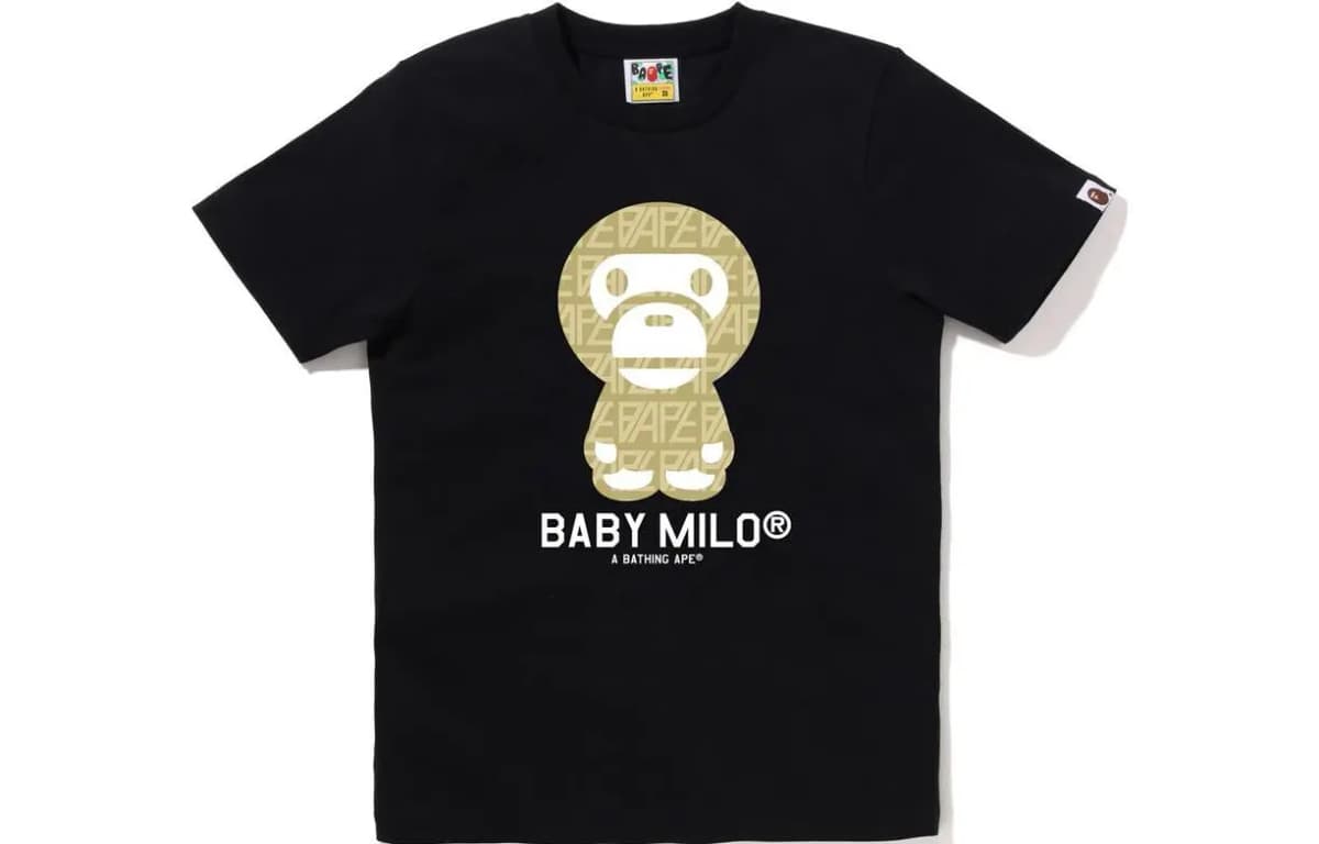 A BATHING APE Baby Milo Logo-monogram Köynək