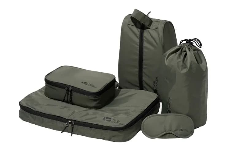 Mobi Garden Səyahət Çantası Dəsti Unisex Qum/Zeytun Yaşılı 4