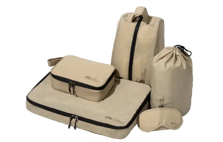 Mobi Garden Səyahət Çantası Dəsti Unisex Qum/Zeytun Yaşılı