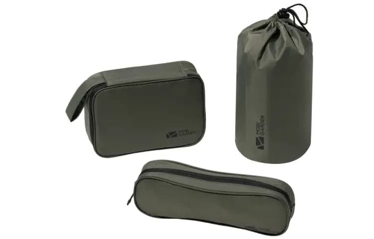Mobi Garden Səyahət Çantası Dəsti Unisex Qum/Zeytun Yaşılı 3