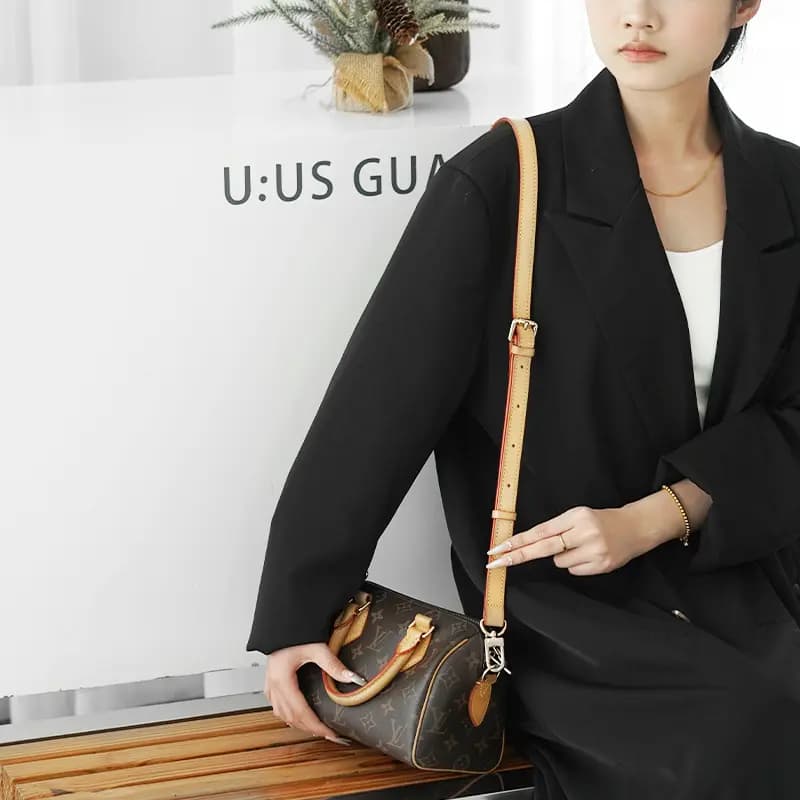 Lan Bao Fan Dəri Çanta Kəməri Unisex 6