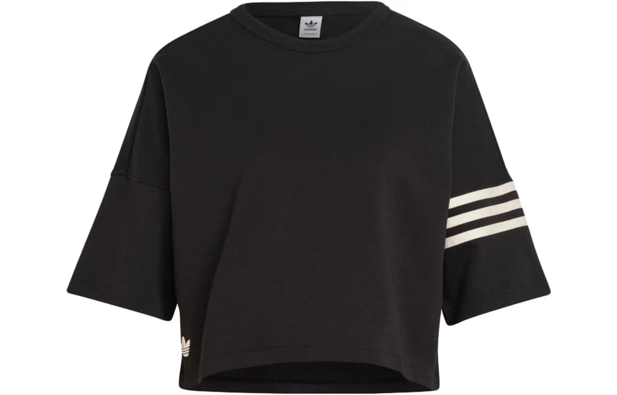 Adidas Originals Qadın Qısaqol Köynək Qara