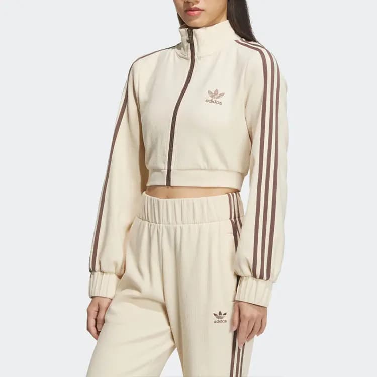 Adidas Originals Adidas Originals Cropped Coats Women's Beige 2