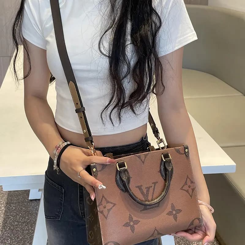 Lan Bao Fan Dəri Çanta Kəməri Qəhvəyi 8