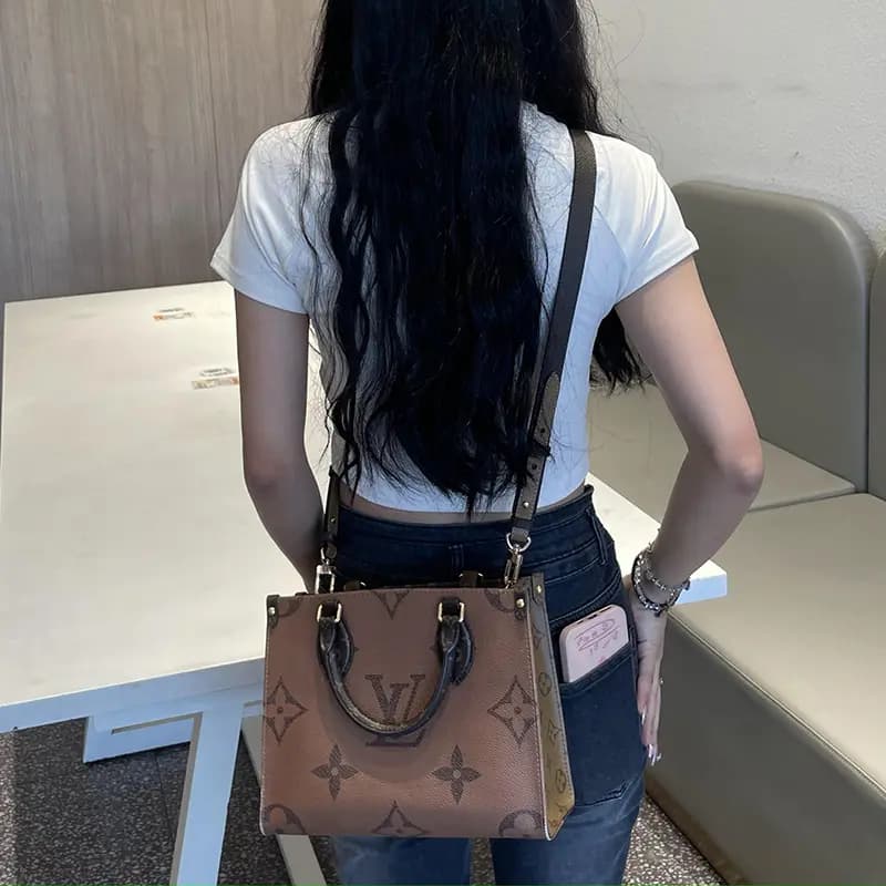 Lan Bao Fan Dəri Çanta Kəməri Qəhvəyi 7