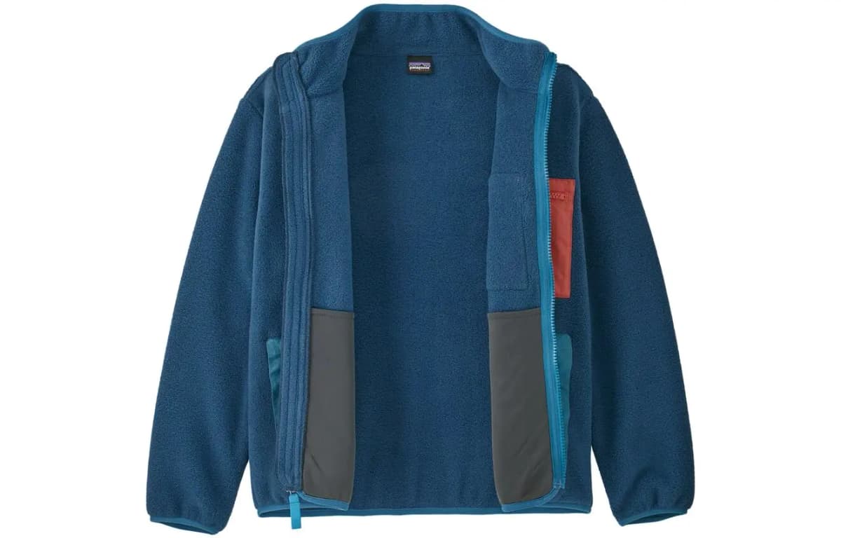Patagonia Kids Solid Color Zip-Up Stand Collar Jacket Coat 4