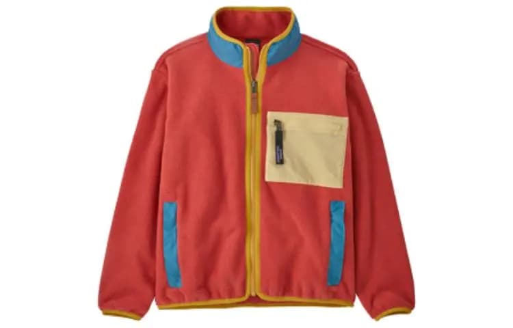 Patagonia Kids Solid Color Zip-Up Stand Collar Jacket Coat 2