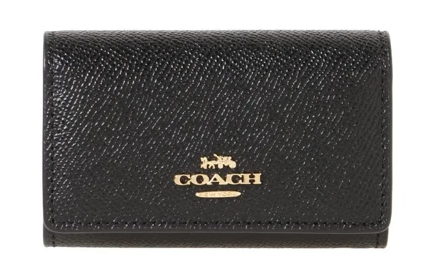 COACH Dəri Açar Qabı Qadın Qara