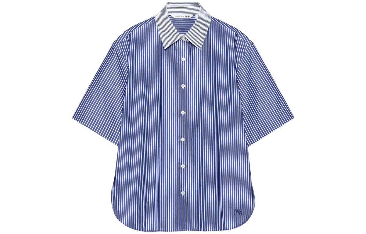 Jw Anderson X UNIQLO SS23 Qadın Köynəyi Dəniz Mavisi