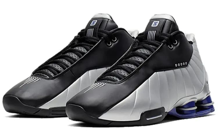 Nike Shox BB4 Black Silver Lapis 3