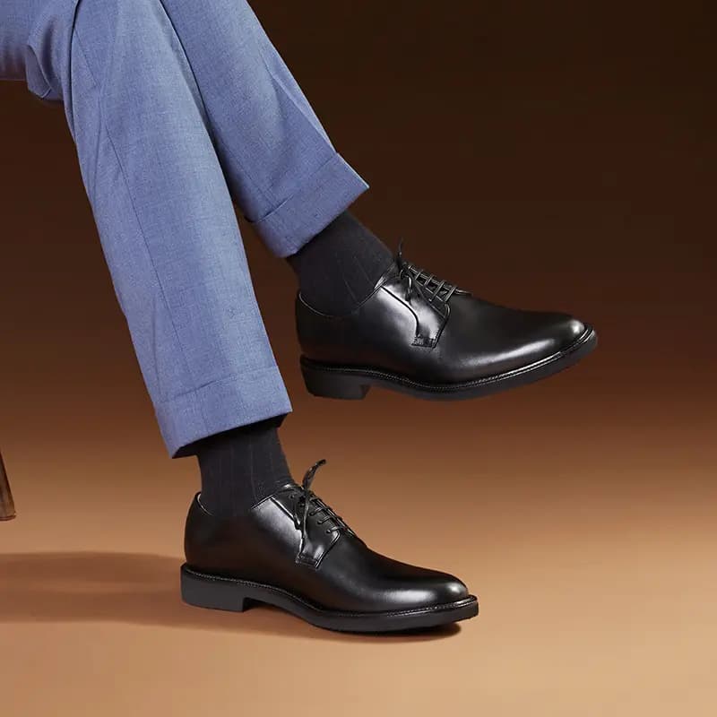 THOM WILLS British Business Derby Kişi Ayaqqabısı Qara 8