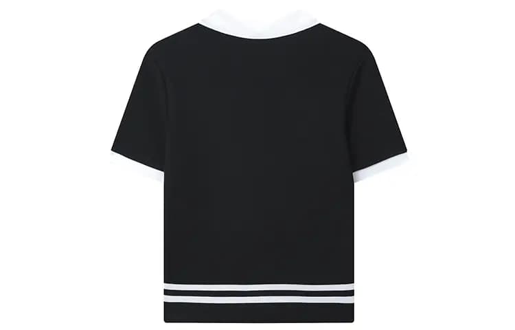 FILA X Magic Stick Qadın Polo Köynəyi Qara 2
