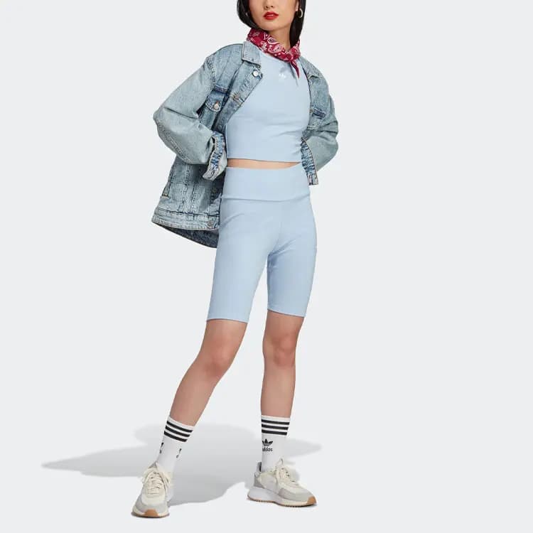 Adidas Originals Qadın Tank Top Açıq Çəhrayı/Mavi 4