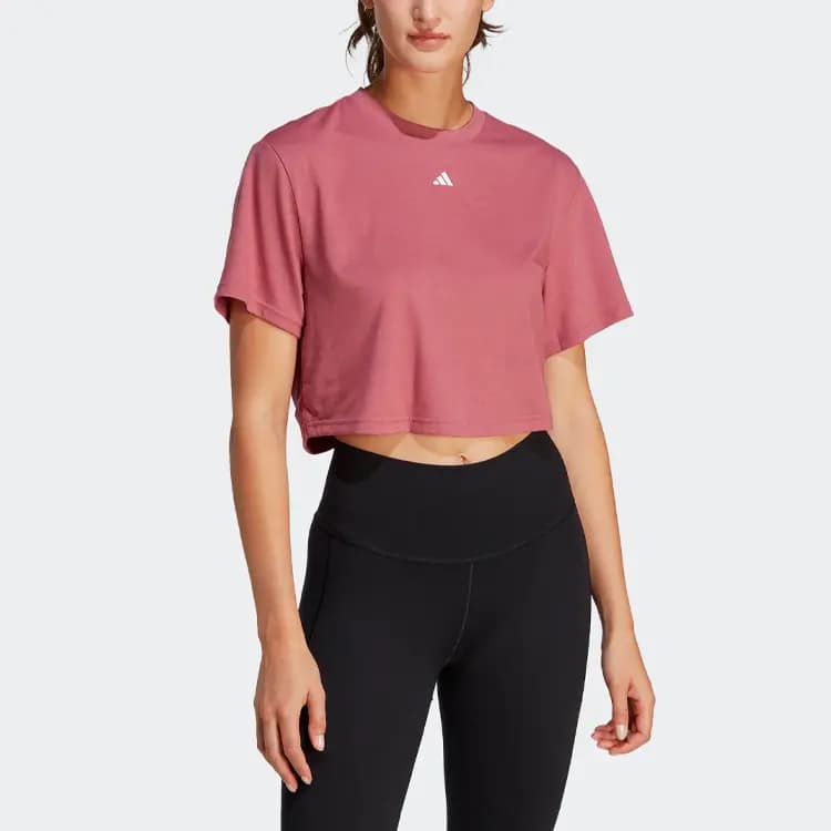 Adidas Crop Tops Women's Stratum Pink 2