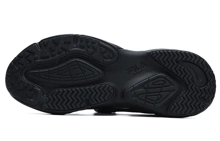 FILA FUSION Conch Sandals 'Black' 6