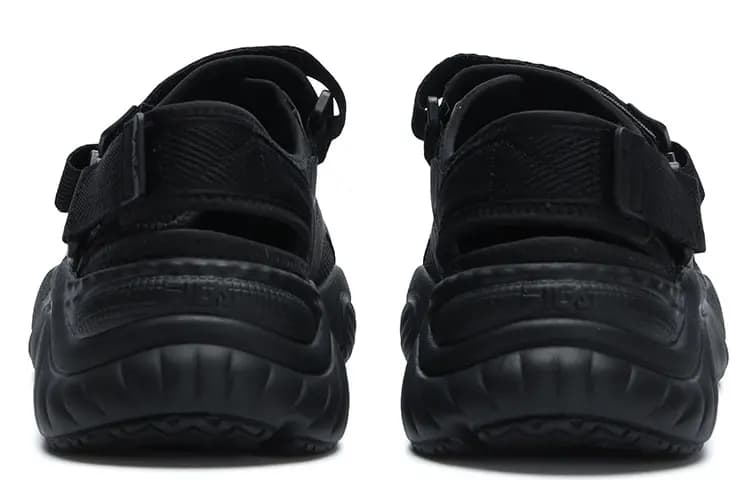 FILA FUSION Conch Sandals 'Black' 5