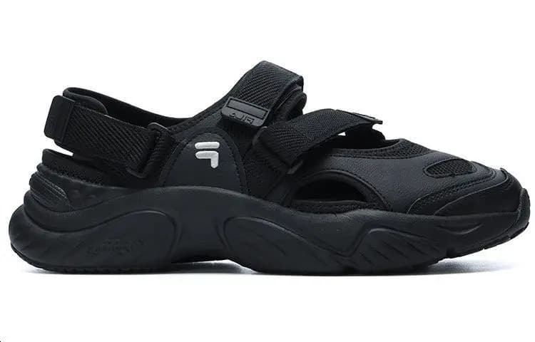 FILA FUSION Conch Sandals 'Black' 2