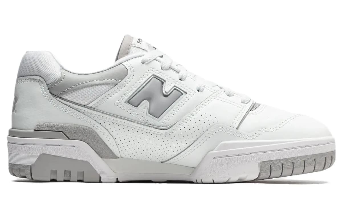 New Balance 550 Qadın Ayaqqabısı Ağ/Boz 8