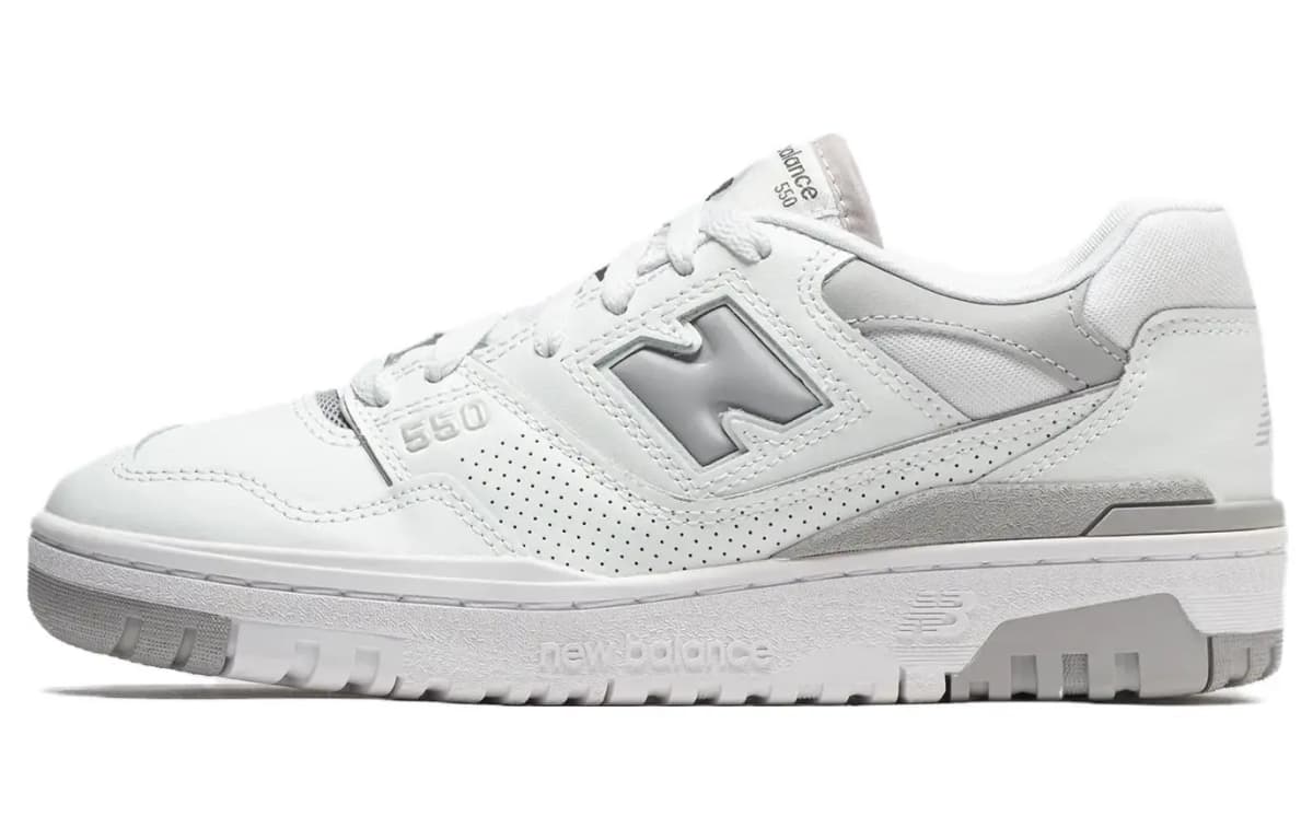 New Balance 550 Qadın Ayaqqabısı Ağ/Boz 7