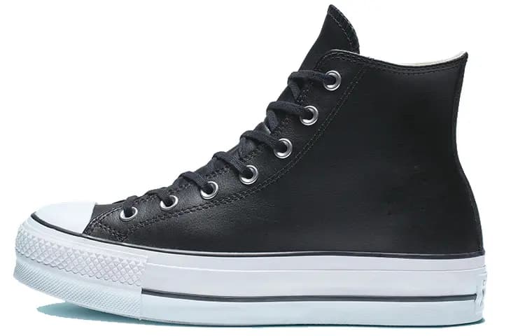 Converse Chuck Taylor All Star Lift Hi Qadın Dəri Qara