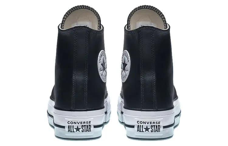 Converse Chuck Taylor All Star Lift Hi Qadın Dəri Qara 4