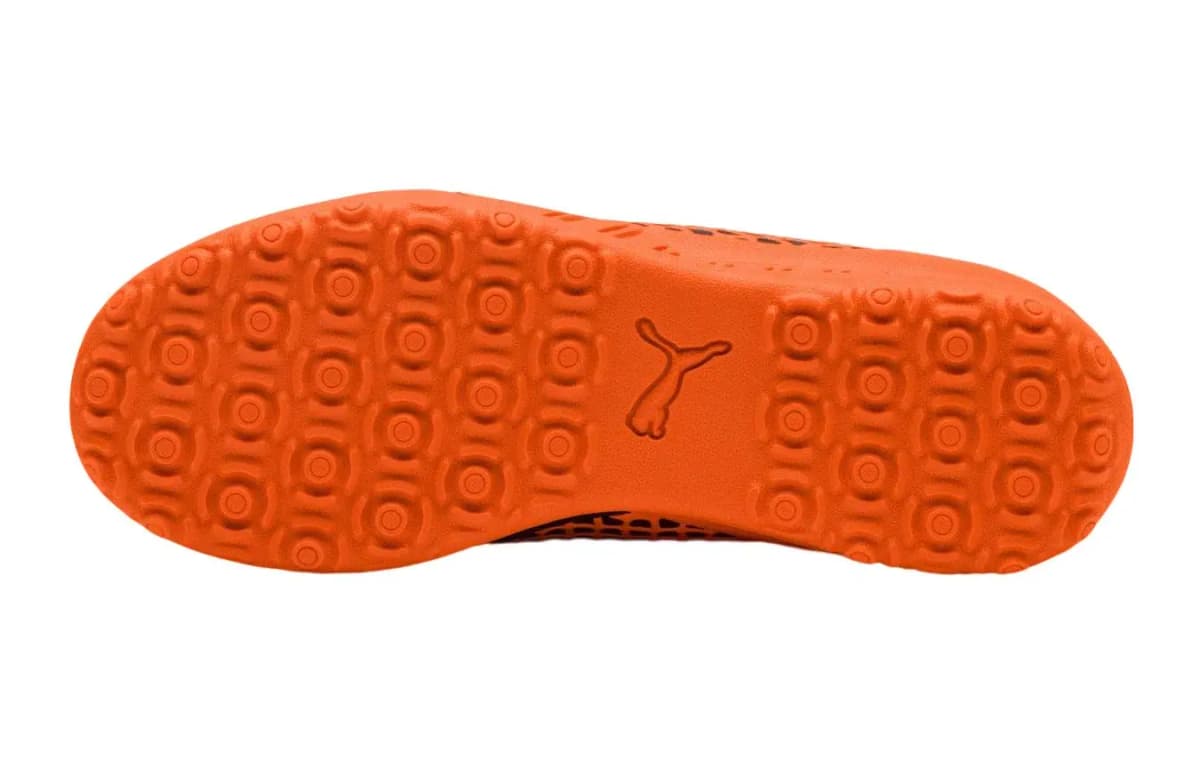 PUMA Future 2.4 Kids' Soccer Shoes Black/Orange 4