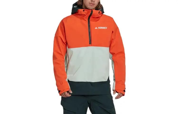 Adidas Kişi Xizək Üst Geyimi Narıncı/Tünd Yaşıl/Açıq Yaşıl