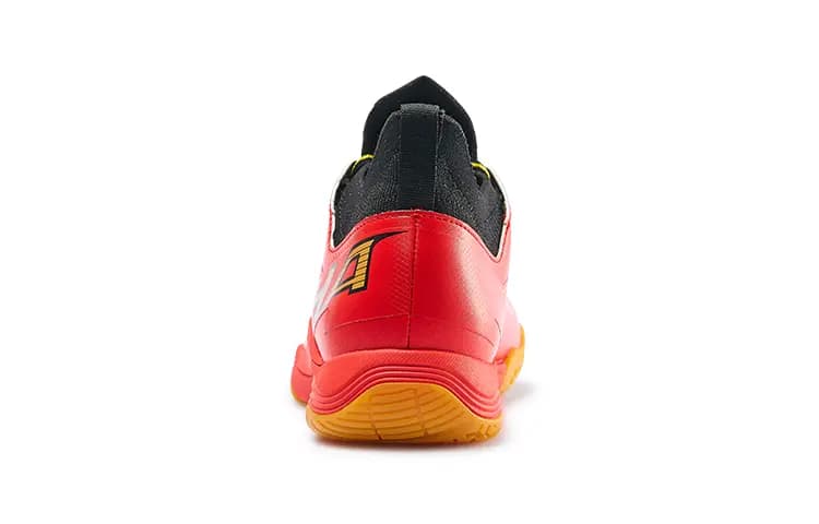 Kawasaki Anti Slip Wear Resistant Low Top Badminton Shoes Unisex Red Gold 5