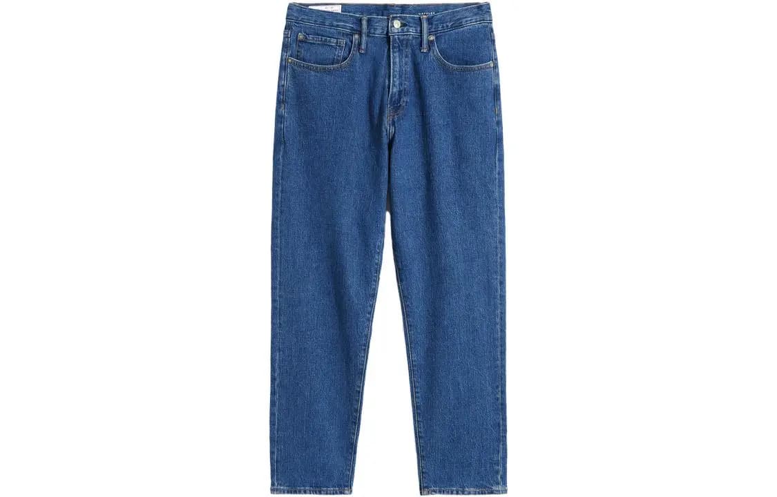 GAP Classic Straight-Leg Jeans Kişi Göy