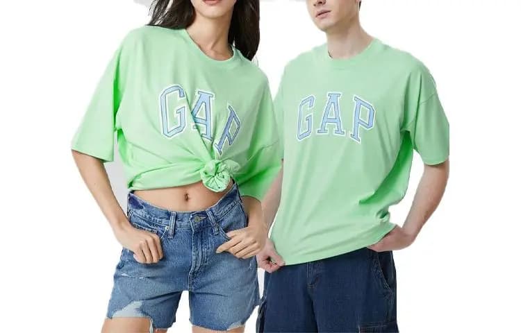 GAP Logo Printli Unisex Köynək 7