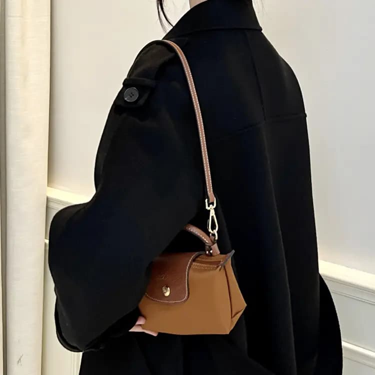 Luxury Care Workshop Longchamp Le Pliage 17 Mini Çanta Aksessuarı Qəhvəyi 8