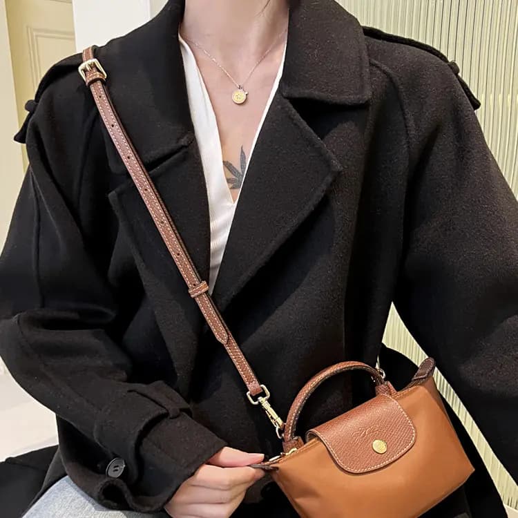 Luxury Care Workshop Longchamp Le Pliage 17 Mini Çanta Aksessuarı Qəhvəyi 2