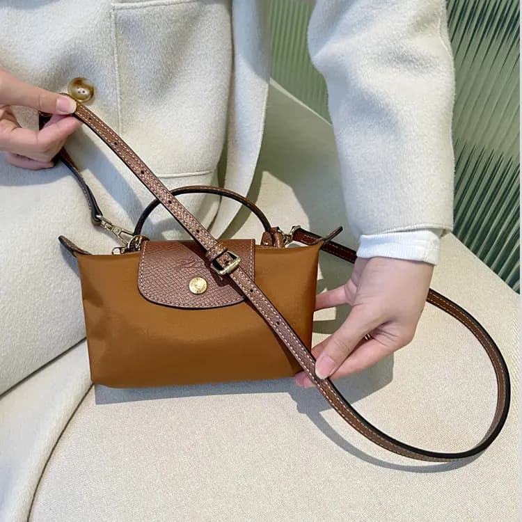 Luxury Care Workshop Longchamp Le Pliage 17 Mini Çanta Aksessuarı Qəhvəyi 6