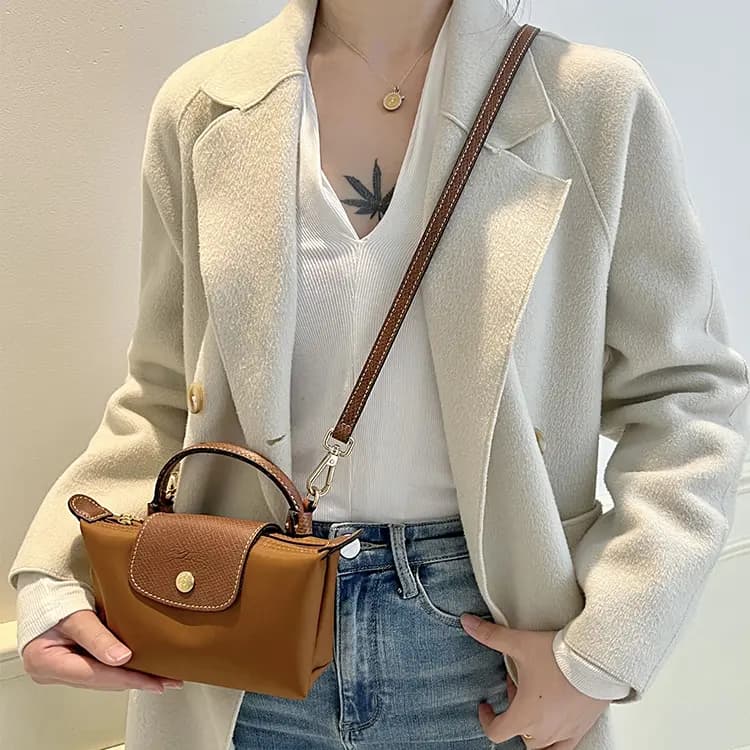 Luxury Care Workshop Longchamp Le Pliage 17 Mini Çanta Aksessuarı Qəhvəyi 5
