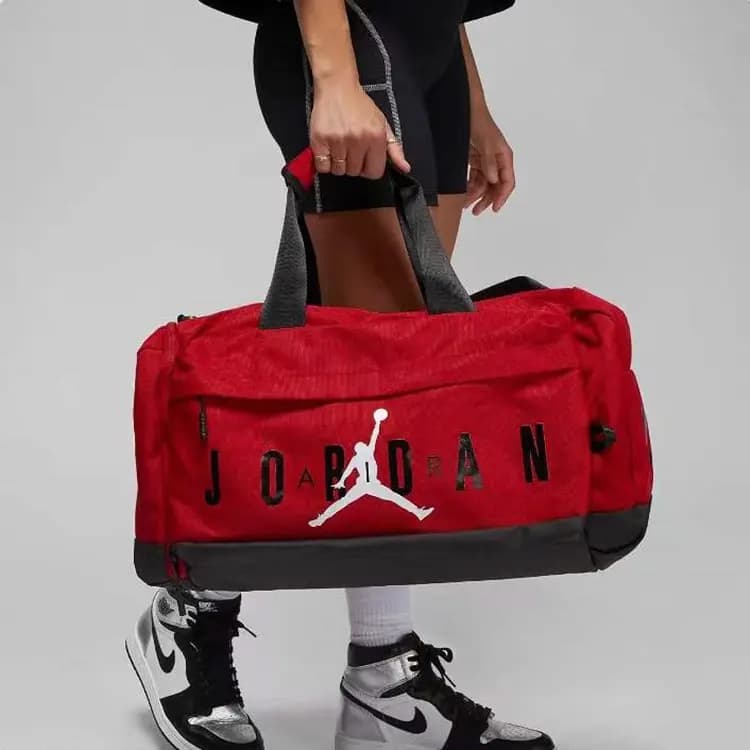 Jordan Polyester Səyahət Çantası Unisex Qırmızı 5