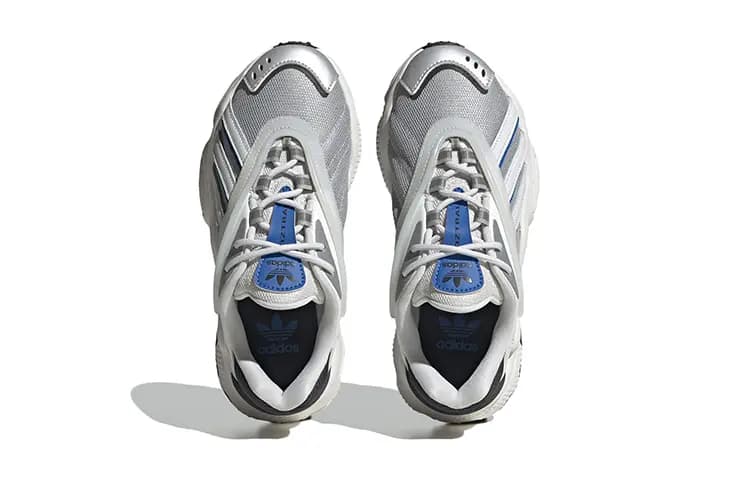 Adidas Originals Oztral Anti-Slip And Wear-Resistant Lightweight Sports Casual Shoes White Silver Teenagers 5