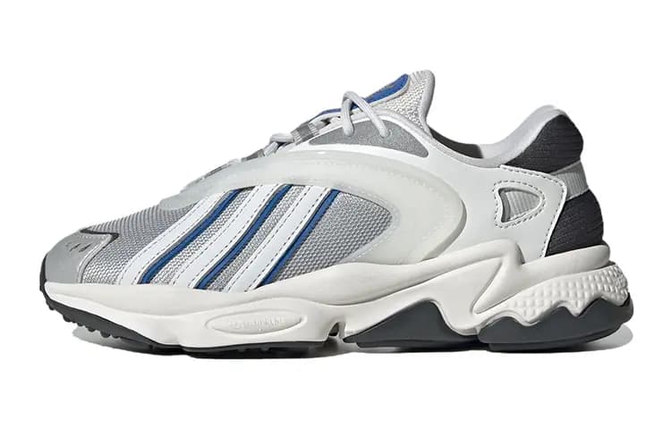 Adidas Originals Oztral Anti-Slip And Wear-Resistant Lightweight Sports Casual Shoes White Silver Teenagers