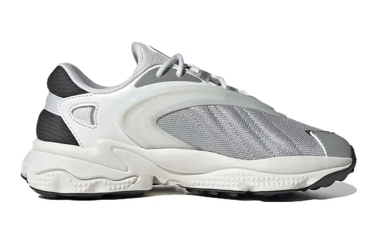 Adidas Originals Oztral Anti-Slip And Wear-Resistant Lightweight Sports Casual Shoes White Silver Teenagers 2