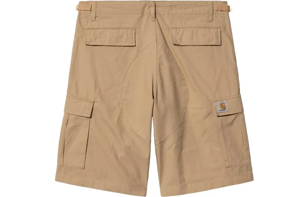 Carhartt WIP SS23 Frontier Series Solid Button Straight Workwear Shorts Men's Brown 2