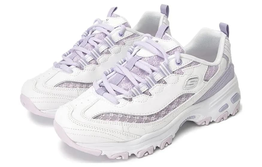 Skechers D'lites 1.0 Qadın İdman Ayaqqabısı Ağ/Bənövşəyi 2