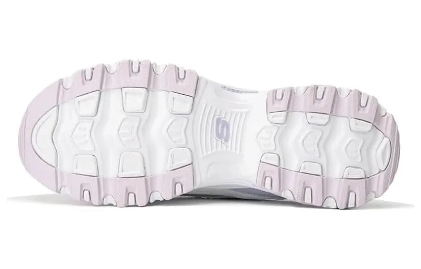 Skechers D'lites 1.0 Qadın İdman Ayaqqabısı Ağ/Bənövşəyi 4