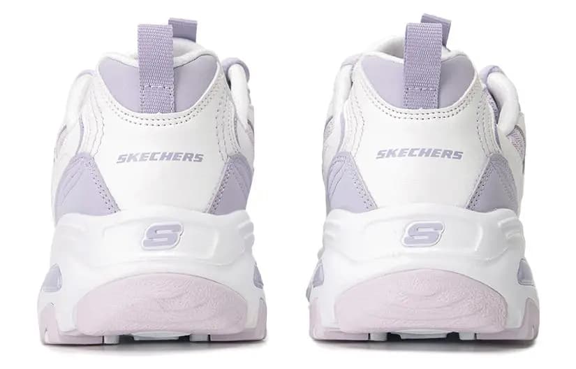Skechers D'lites 1.0 Qadın İdman Ayaqqabısı Ağ/Bənövşəyi 3