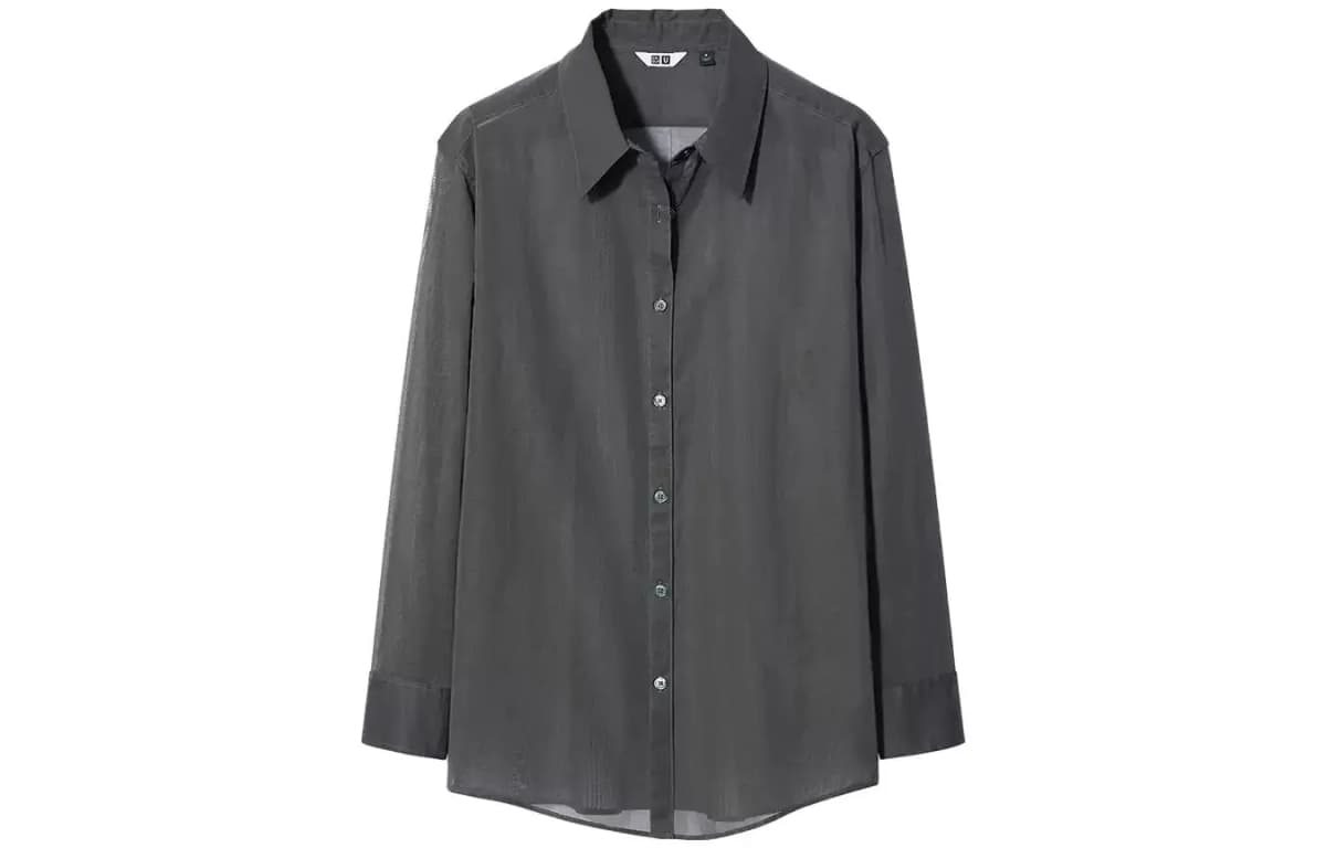 UNIQLO Qadın Köynəyi Tünd Boz