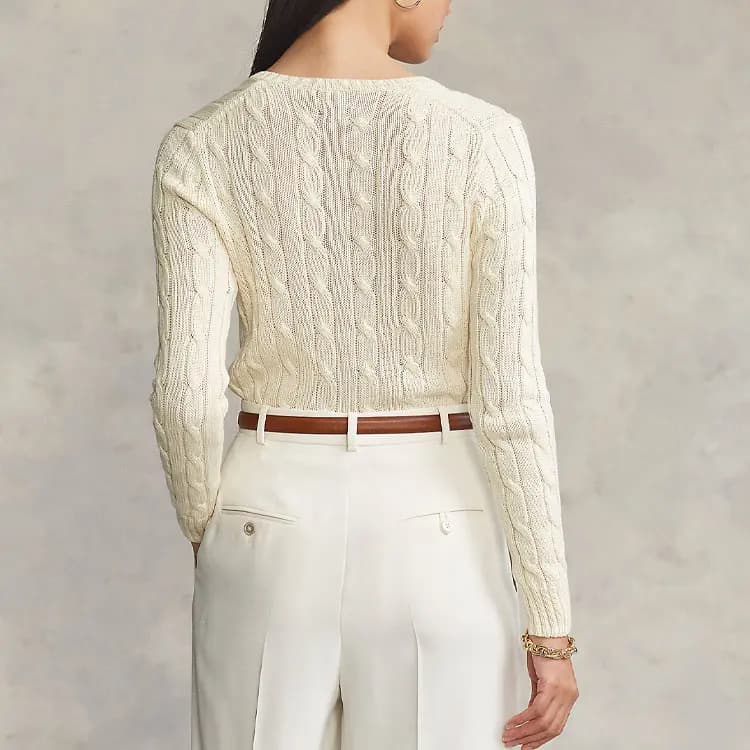 Polo Ralph Lauren Qadın Jemper Krem 4
