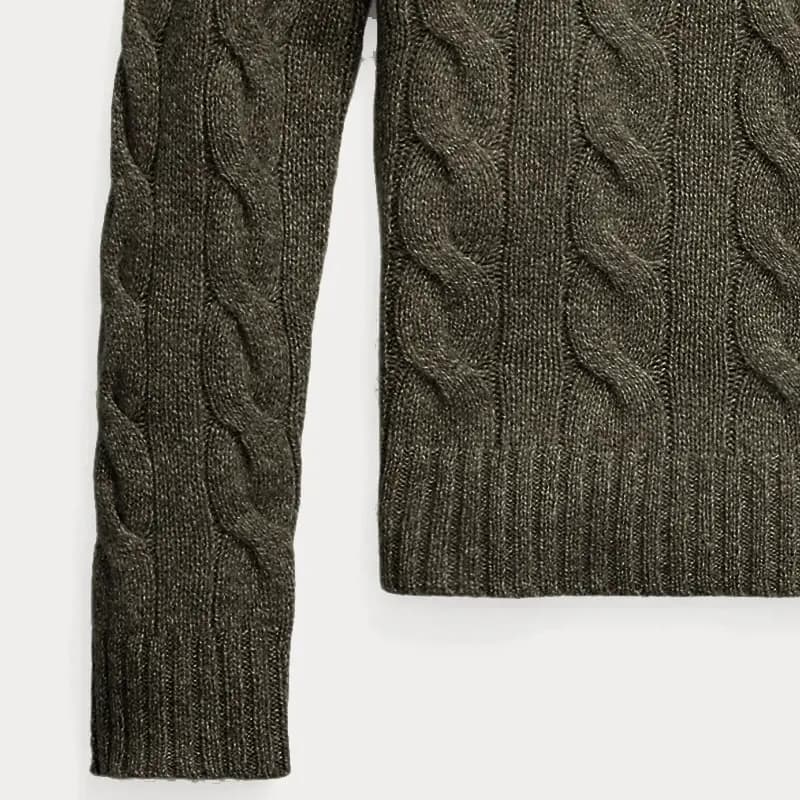 Polo Ralph Lauren Cashmere Qadın Sviteri Xaki 6