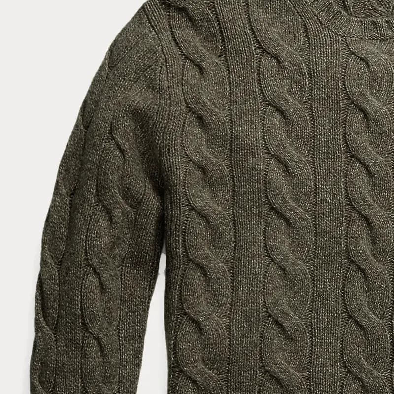 Polo Ralph Lauren Cashmere Qadın Sviteri Xaki 5