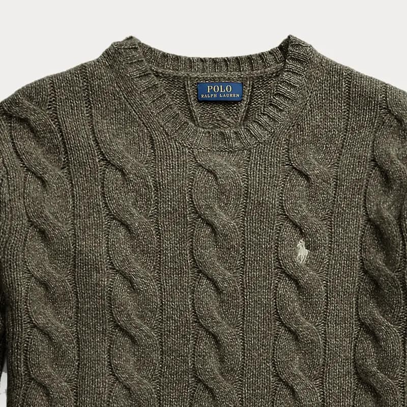 Polo Ralph Lauren Cashmere Qadın Sviteri Xaki 4