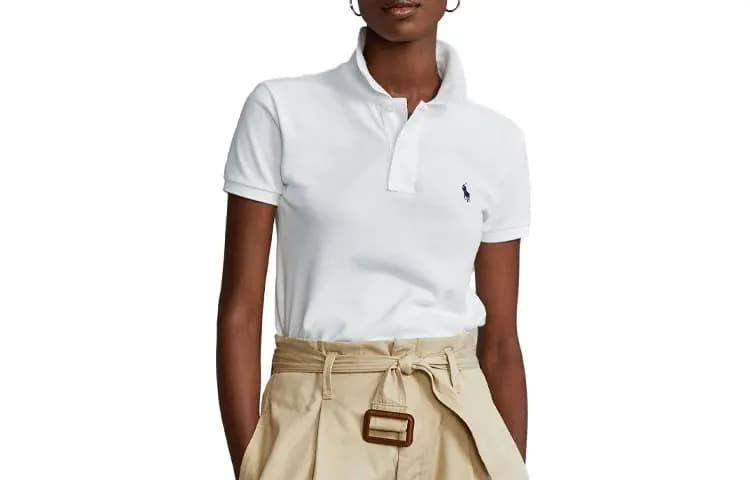 Polo Ralph Lauren SS23 Polo Köynək Qadın Ağ