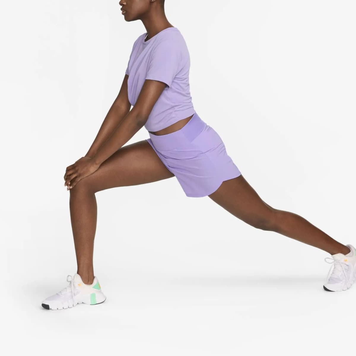 Nike Dri-Fit Qadın İdman Şortu Bənövşəyi 4