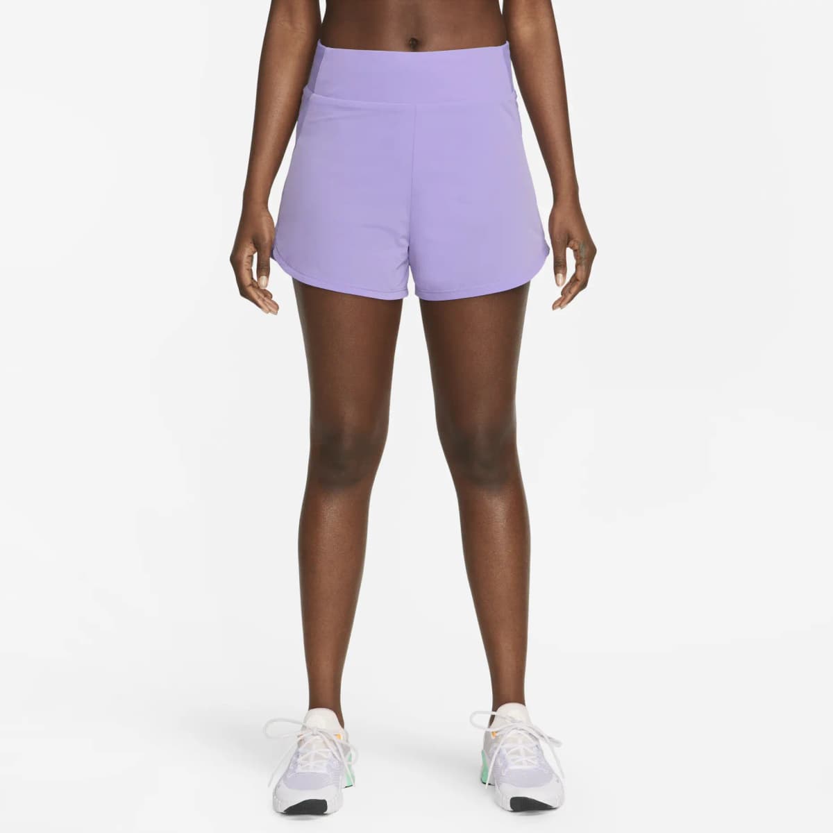Nike Dri-Fit Qadın İdman Şortu Bənövşəyi 3